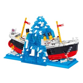 BDYDT Iceberg Titanic Building Blocks Sets，Creative Bookshelf Toy Building Set，Ideal Gift for Reading Enthusiasts（ 1202PCS）-Toys Gifts for Adult
