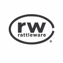 rattleware Coffee Warmer Plate, Black