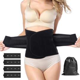 Postpartum Belly Wrap, C Section Recovery Belt, Postpartum Support Belt, Abdominal Binder After Pregnancy, Tummy Girdle Corset Body Shaper, Waist Trainer Belts, Cincher Trimmer Tummy Control for Women
