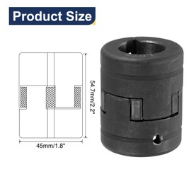 uxcell 1" to 1" L075 Flexible 3-Piece L-Jaw Coupling Coupler Set & Buna-N NBR Rubber Spider for Log Splitter Hybrid Equipment