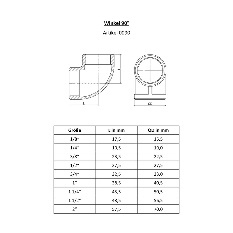 Elbow Equal Banded Stainless Steel 316 Thread 90° Female x