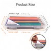 RISLISO Small Hard Plastic Pencil Box With Hinged Lid &