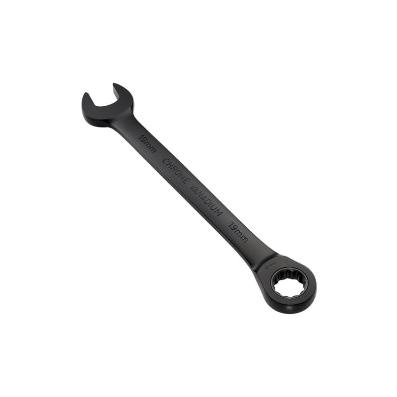 Draper 03892 Expert HI-TORQ Metric Ratchet Combination Spanner, 19mm, Black