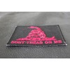 Don't Tread On Me Gadsden Flag Red Over Black Patch
