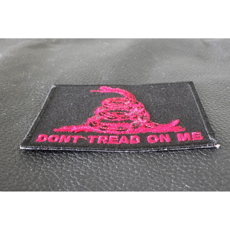 Don't Tread On Me Gadsden Flag Red Over Black Patch