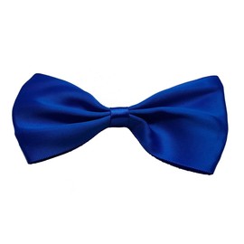 Kids Boys Pre-Tied Satin Bow Tie Plain Bow Tie for Wedding Party Adjustable Formal bow tie-Elastic band(Royal Blue)