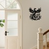 Rajukit Phoenix Wall Art, Wall Decor Metal Phoenix Rising Statue,