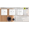 HANDLEZONE® Bathroom Toilet Door Thumb Turn and Release Bullet Round