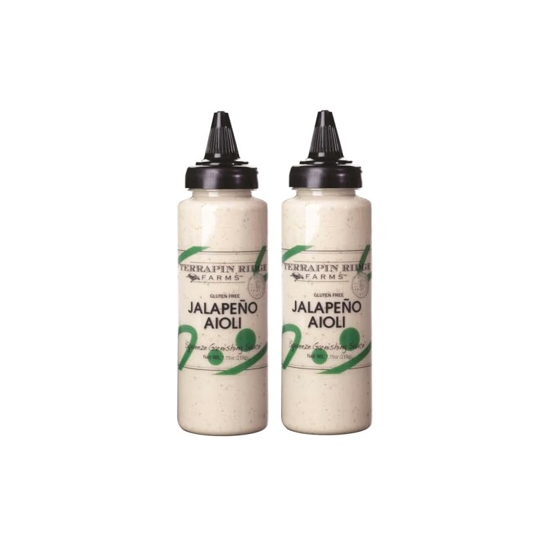 Terrapin Ridge Farms Jalapeno Aioli Garnishing Sauce – Two 7.75