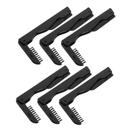 NOLITOY 12 Pcs Eyelash Comb and Eyebrow Brush Eyelash Brush Brow Comb for Eyebrows Eyelash Comb Brush Eyebrow Brush and Comb Eye Brow Brush Comb Brow Combs for Eyebrows Plastic Black