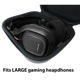 CASEMATIX PC Gaming Headset Case Compatible with Kingston HyperX Cloud II, Flight S, Stinger, Revolver S, Cloud Alpha and More Gaming Headphones and Headsets, Case Only