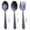 FULLYWARE 9.5" Stainless Steel Serving Utensil Set Large Serving Spoon