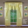 Today's Curtain Emelia Original Voile Panel 63", Yellow, 60" W