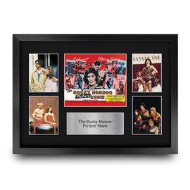 HWC Trading The Rocky Horror Picture Show Gifts Printed Signed Autograph Presentation Display Montage for Movie Memorabilia Fans - A3 Framed