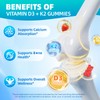 Mchokuu Vitamin D3 K2 Gummies 5000IU Sugar Free Supplement, 60