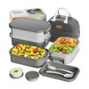 Adults Bento Box with Insulated Lunch Bag, 74oz Capacity 3