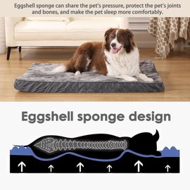 GUPPBF Hundebett - Mittleres Hundebett - Schmutzabweisend und rutschfest - Maschinenwaschbar - Multicolour-75 * 50 * 7