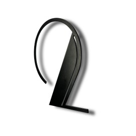 NACH Floating House Numbers, 6 inch Steel Black House Numbers for Outside - Number 2, Mid Century House Numbers with Mounting Hardware