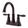 Pfister Courant Bathroom Sink Faucet, 4-Inch Centerset, 2-Handle, 3-Hole, Tuscan