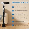 WLKPAL Adjustable & One-Button Folding Walking Cane for Women &