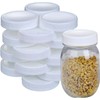 2 Dozen Regular Mouth Lids Mason Jar Lids Plastic Storage