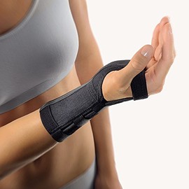 Bort Bort 103300 x Smal Left Black Wrist Support with Aluminium Bar (Medianus Can Be Worn On Left Or Right Available in Different Colours L x Extra Small Black
