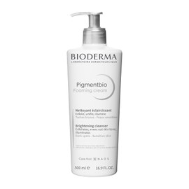 BIODERMA, Limpiador Exfoliante, Pigmentbio Foaming Cream, Jabón en Crema Exfoliante para Rostro, 500ML                                                