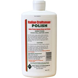 Granite and Marble Polish - Cleans and Protects - Italian Craftsman 16 oz