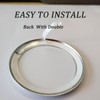CYCDIY Silver Car Engine Start Stop Button Ignition Ring Cover