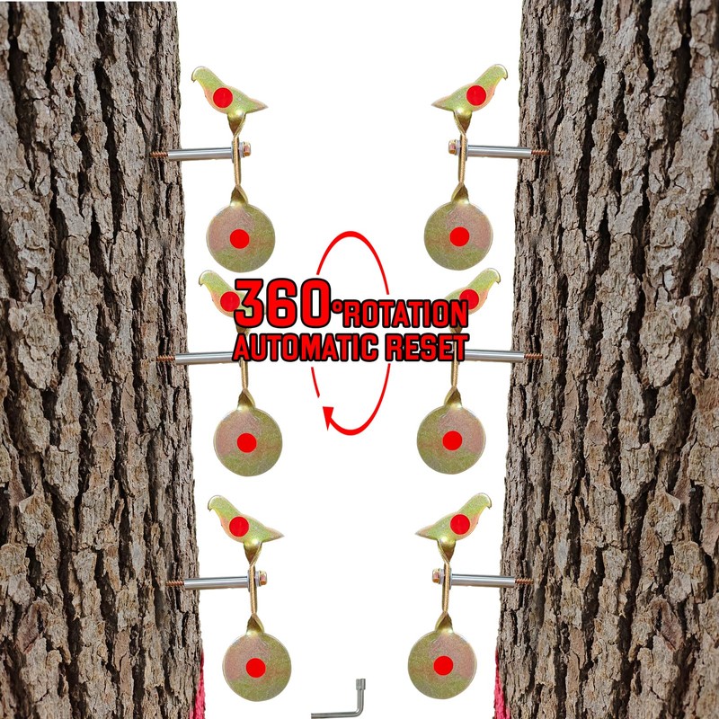 e5e10 Spinner Shooting Targets for BB Gun Shooting 6 Pack