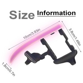 WUSJCOF Pack of 3 ABS Portable Retractable Claws Plastic Toy Joint Finger Fidget Toys Retractable Wolf Claws Mechanical Toy Glow at Night Fluorescent Pink