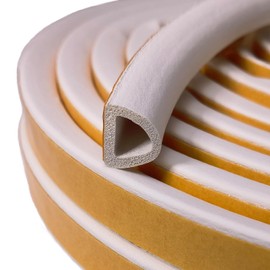 VITAM AMO VITAM AMO Weather Stripping Seal Strip for Doors Windows 18 Feet, Self-Adhesive Backing Seals Large Gap (from 5/16 inch to 15/32 inch), Easy Cut to Size