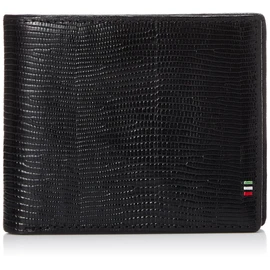 GORBE 1074 Italian Leather Smart Bifold Wallet, Black