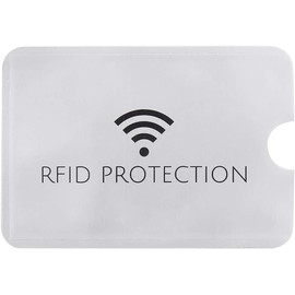 XTRAFAST 20 x RFID Protective Cases RFID NFC for Credit Cards EC Cards RFID Card Blocker, silver, Modern