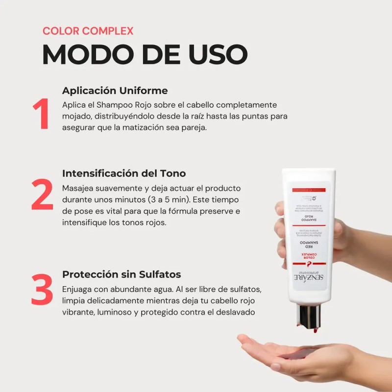 Senzáre Color Complex Shampoo Rojo Matizador 300ml