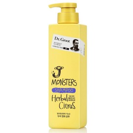 Dr. Groot Lien J Monsters Scalp Purifying Shampoo Herbal Citrus Fragrance, 385ml, 1 pc / 닥터그루트 리엔 제이 몬스터즈 두피 정화 샴푸 허벌 시트러스향, 385ml, 1개