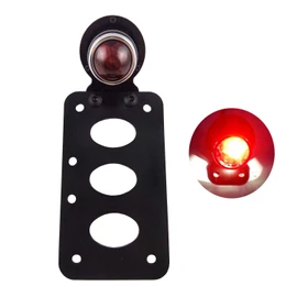 ranzek Red Motor Cycle Tail Light Harley Honda, Yamaha, Suzuki, Kawasaki Side Mount raisensupure-tobu Racket