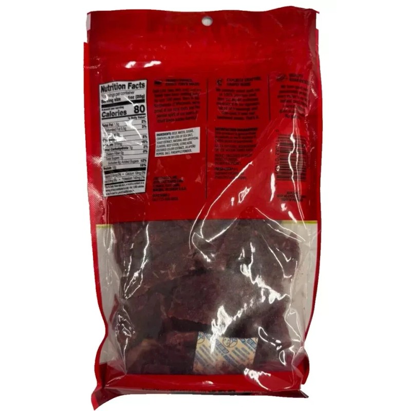 JACK LINK'S NEW FAMILY SIZE JACK LINKS BEEF JERKY JALAPENO