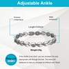 Magnetic Ankle Bracelets for Women Men,Titanium Steel Silver Magnetic Ankle,