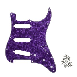 ROZILO Purple Pearl SSS 11 Holes Strat Electric Guitar Pickguard Scratch Plate For USA/Mexico Stratocaster Modern Style Guitar Parts