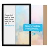 YCCYYCCY Black Frame Enclosed Whiteboard with Wooden Frame, Approx.16x11in Poster