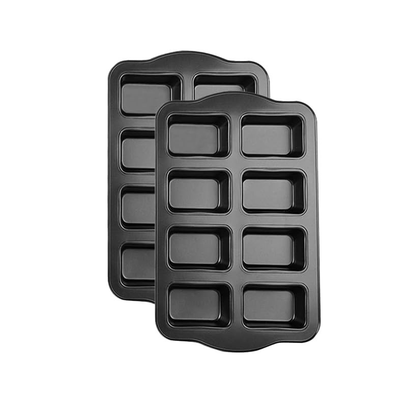 8 Mini Loaf Tins Loaf Pan Non-Stick Carbon Steel Baking