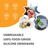 Silipint 12oz Stemless Silicone Wine Glass - BPA-Free Shatterproof Non-Toxic