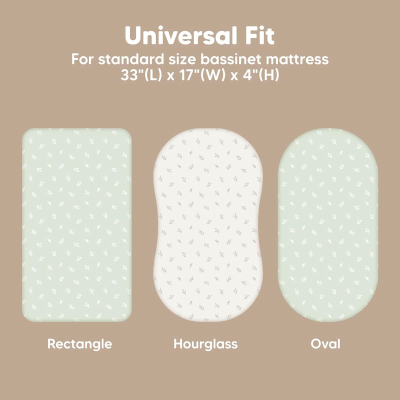 Pack of 2 Organic Fitted Sheets Baby Bed for Girls,