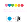 Hcode 1 Inch Color Coding Labels - Garage Sale Stickers,