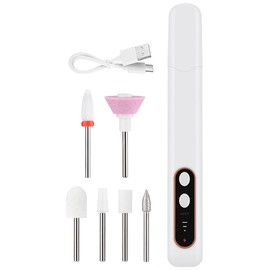 Namvo USB Electric Nail File for Acrylic Gel Nails, Cordless Portable Electric Nail Drill, Manicure and Pedicure Tools for Salon at Home