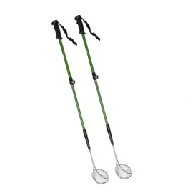 VOS Adjustable 2 Pcs Sand Sifter with Extendable Handle (21"–33")| Lightweight Beach Shovel for Collecting Seashells, Sea Glass, Shark Teeth |Back Saver, Durable, Easy to Use