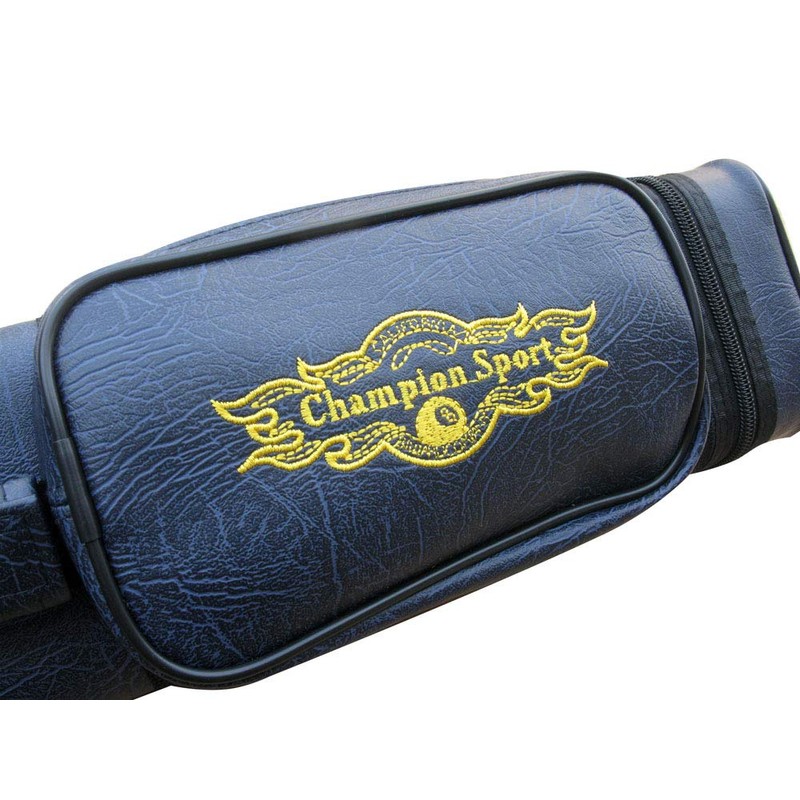 J&J New Champion Leather 3x6 Hard Pool Cue Case for