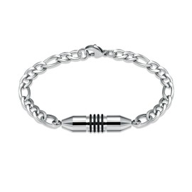 VCCWYQK Bullet Urn Bracelet for Ashes Cylinder Urn Bangles Stainless Steel Cremation Jewelry Memorial Keepsake for Men Women Ashes