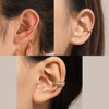 Rnivida 14K Gold Plated Ear Cuffs Non Piercing Chunky Ear